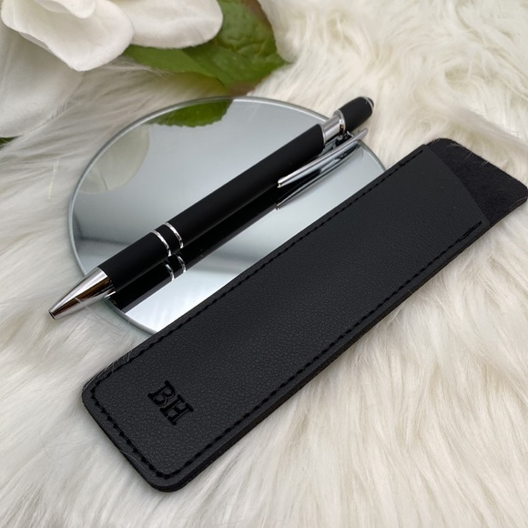 Embossed Pen Case and Pen, two initials - Picture 4 of 4